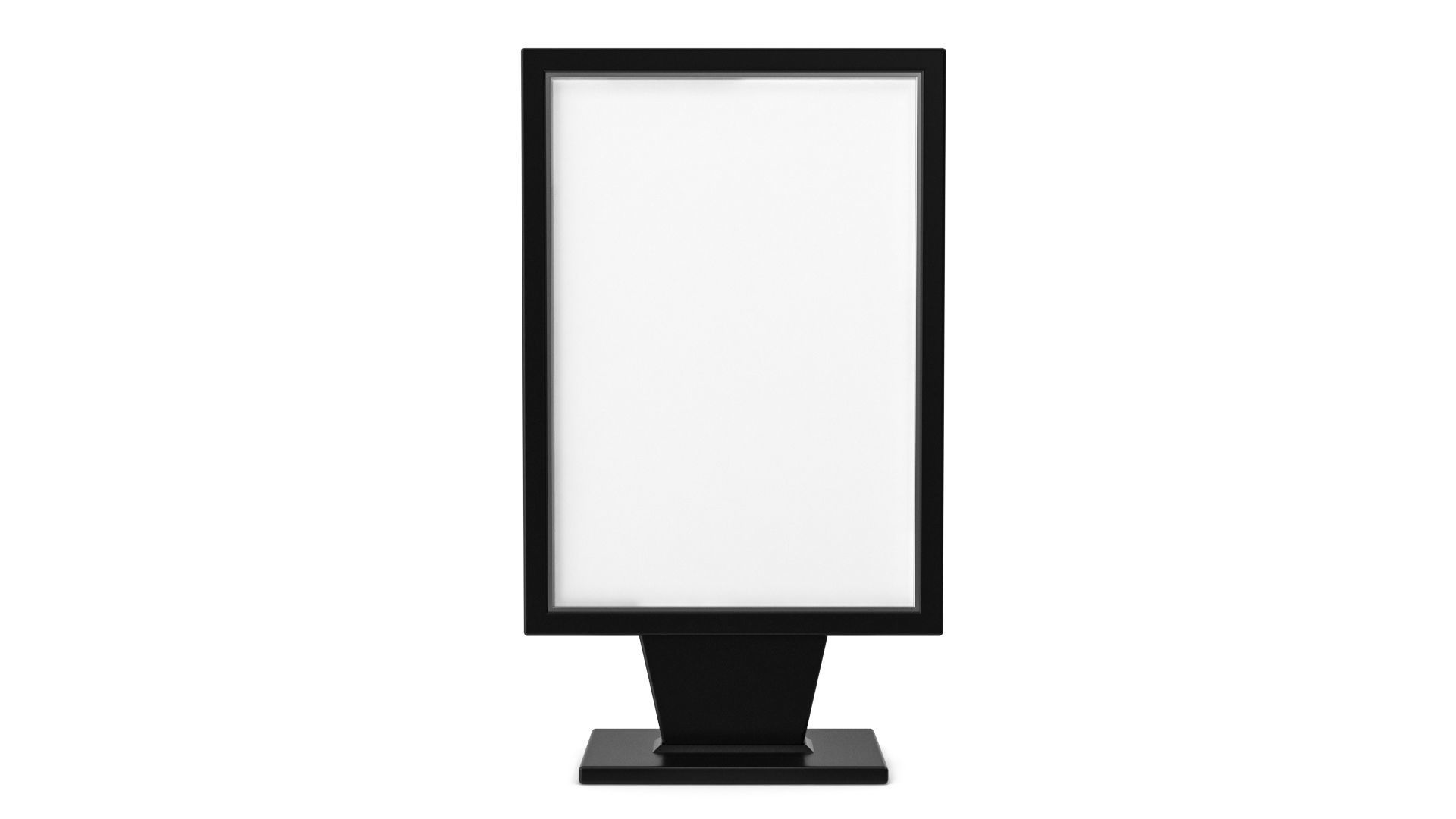 Advertising stand display Billboard 04 Low-poly 3D model_9