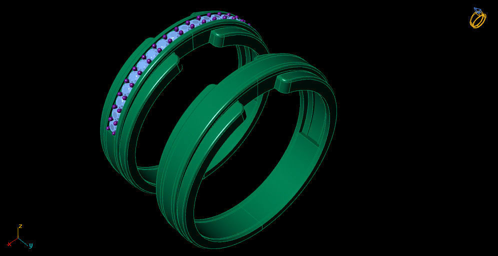 engagement ring 3D print model_10