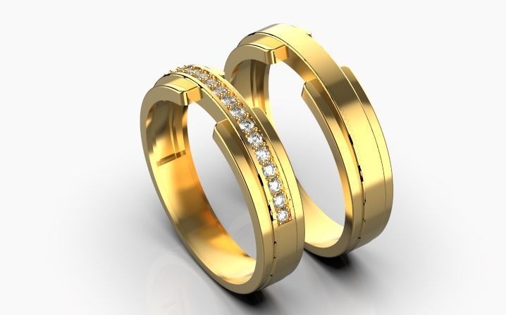 engagement ring 3D print model_1