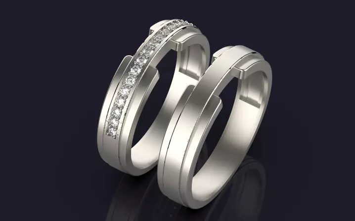 engagement ring 3D print model_0