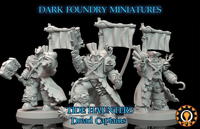 Tide Haunters - Dread Captain Kit 3D print model