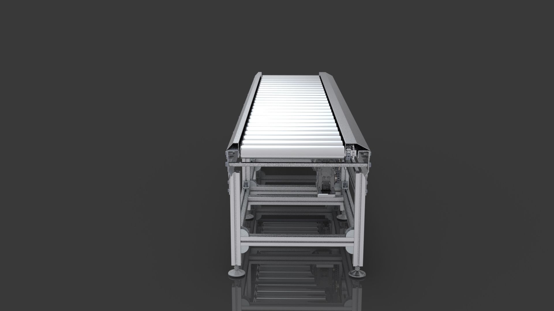 Roller Conveyor 3D model_2