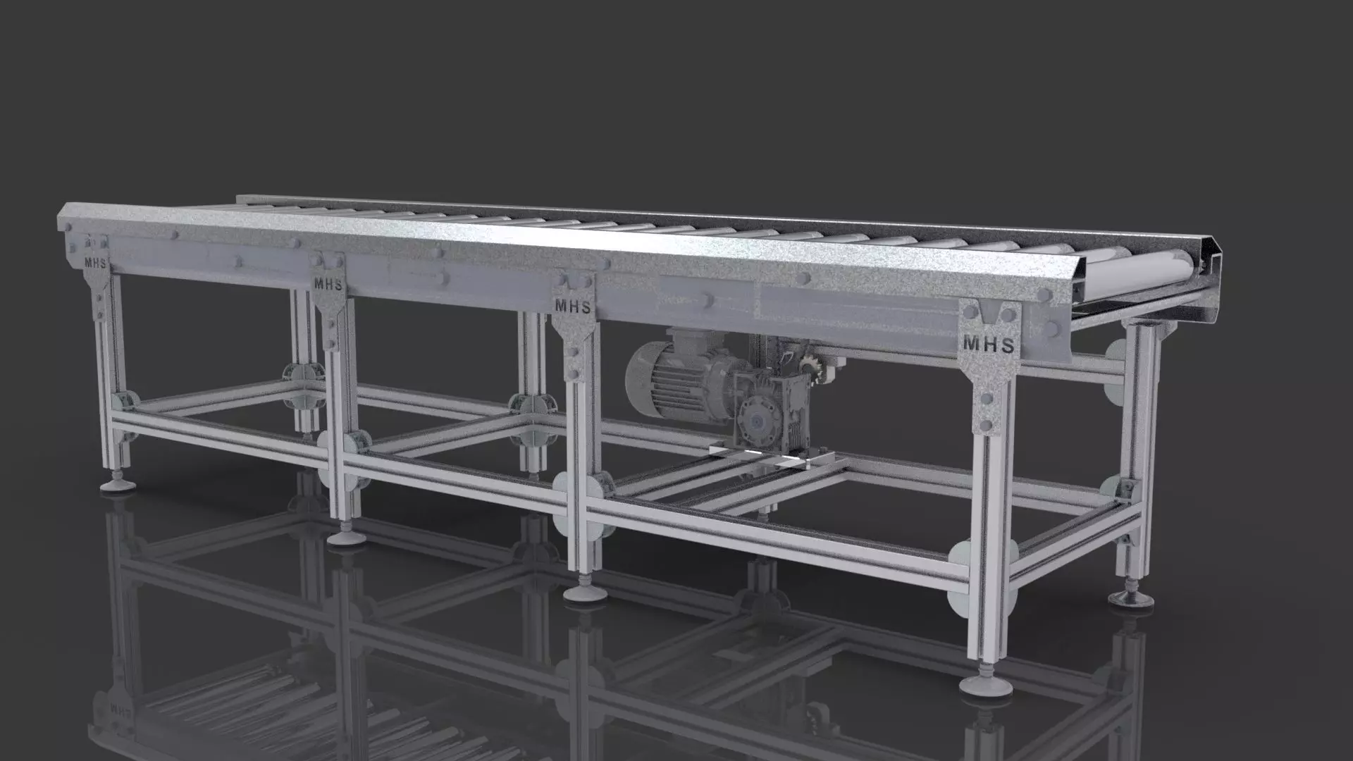Roller Conveyor 3D model_0