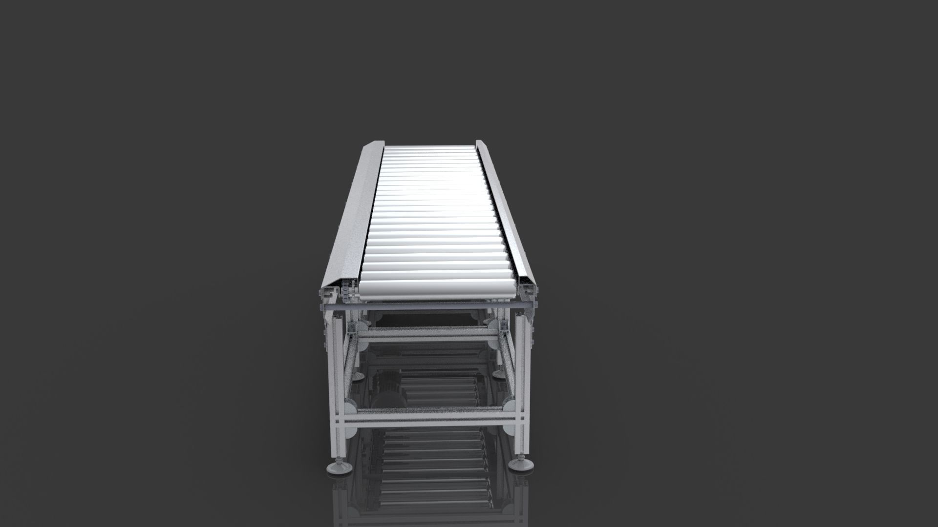 Roller Conveyor 3D model_7