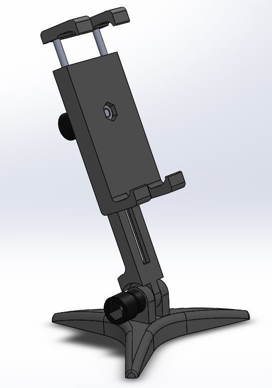 Desktop smartphone stand 3D print model_4