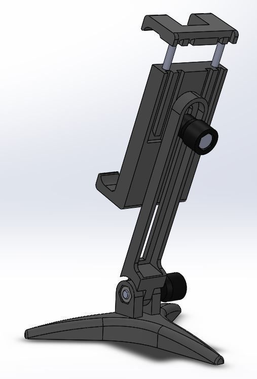 Desktop smartphone stand 3D print model_6