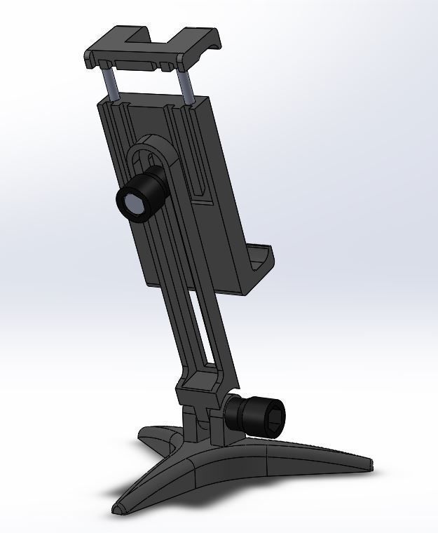 Desktop smartphone stand 3D print model_5