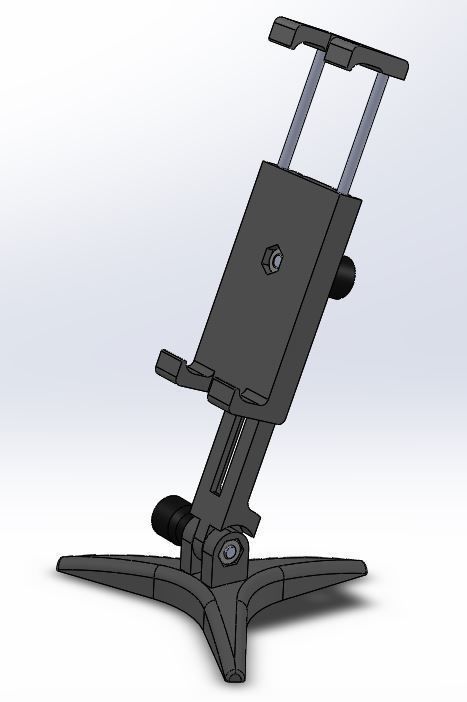 Desktop smartphone stand 3D print model_10