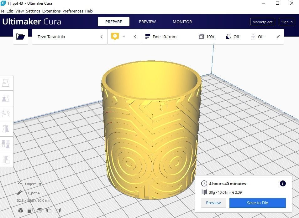 plant pot 43 3D print model_1