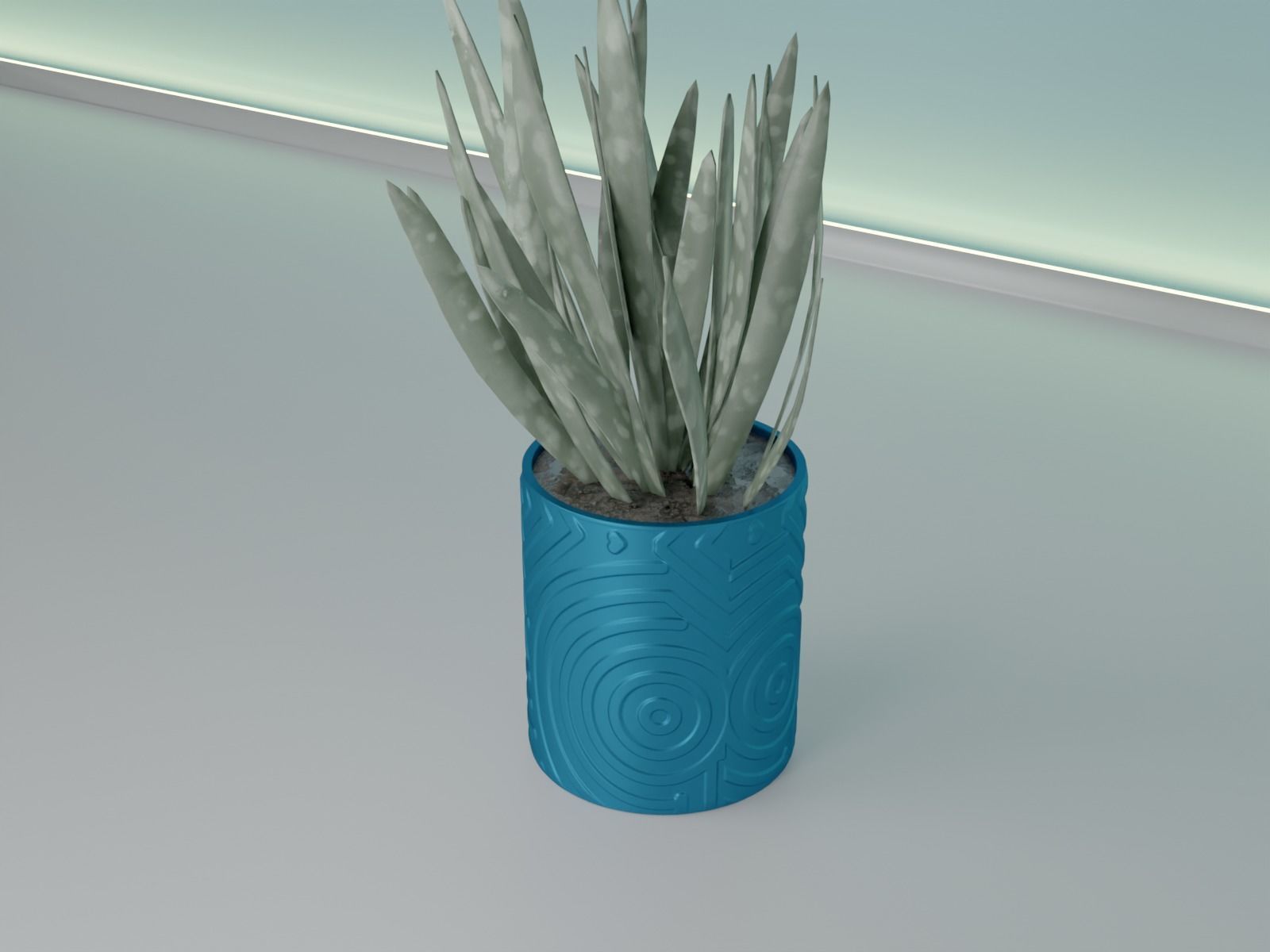 plant pot 43 3D print model_8