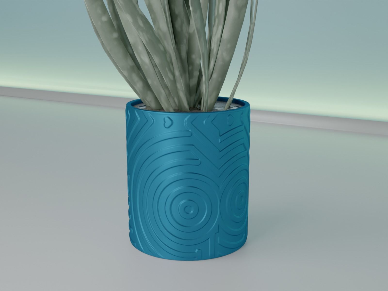 plant pot 43 3D print model_6