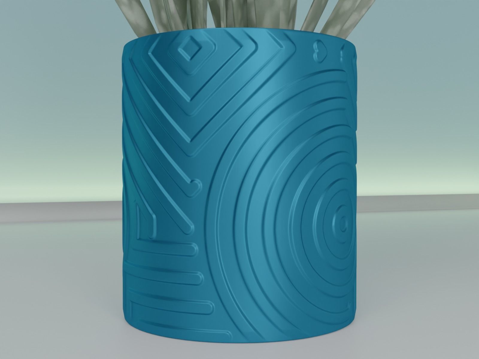 plant pot 43 3D print model_9