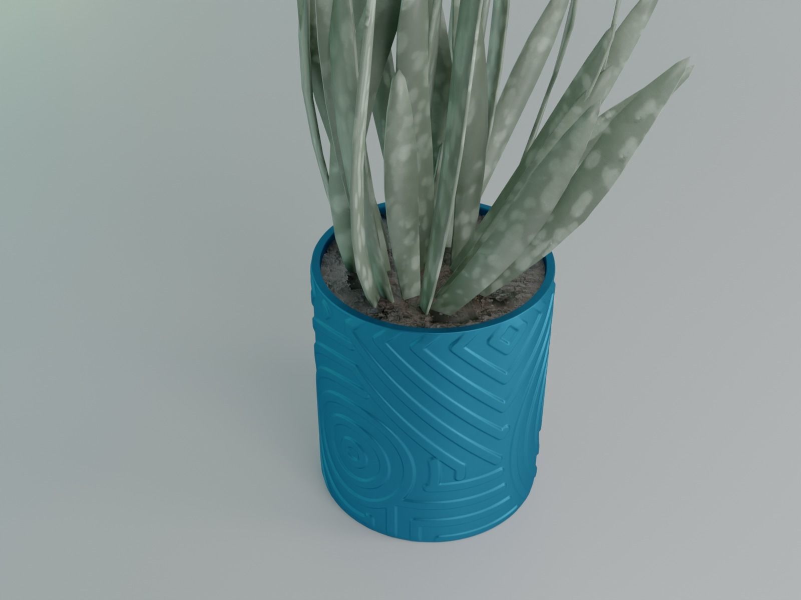 plant pot 43 3D print model_2