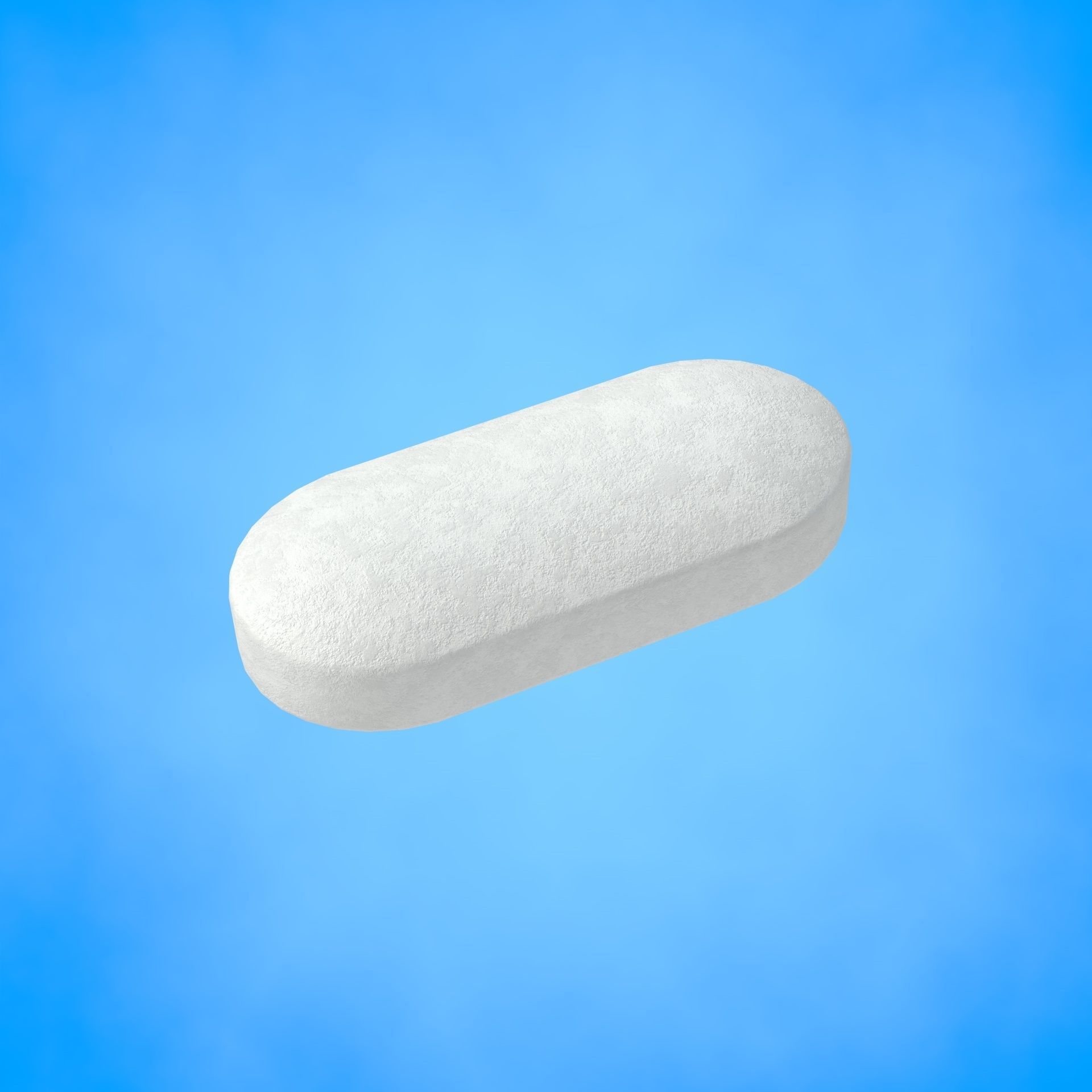 Set of long shaped pills with 4K PBR tex and color variations Low-poly 3D model_4