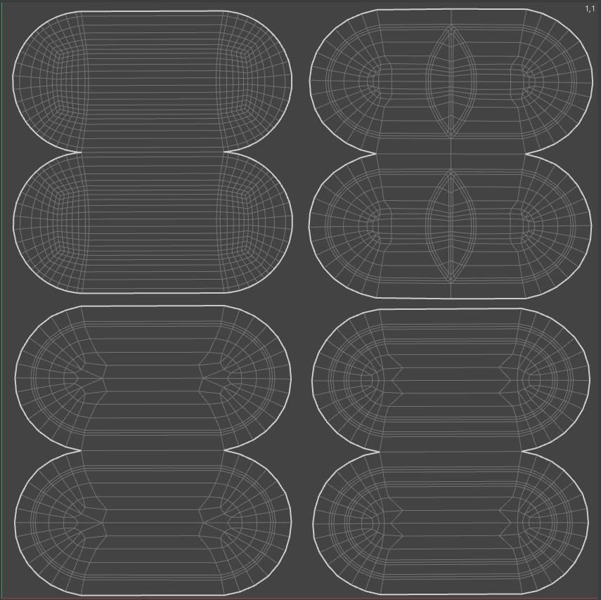 Set of long shaped pills with 4K PBR tex and color variations Low-poly 3D model_8