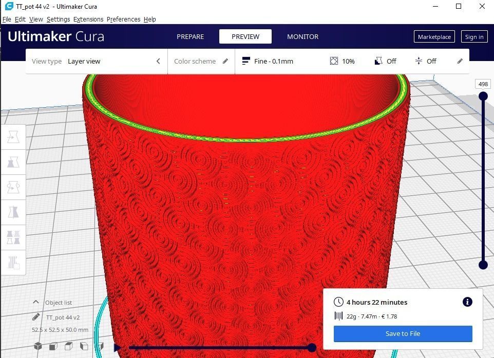 Plant pot 44 3D print model_10