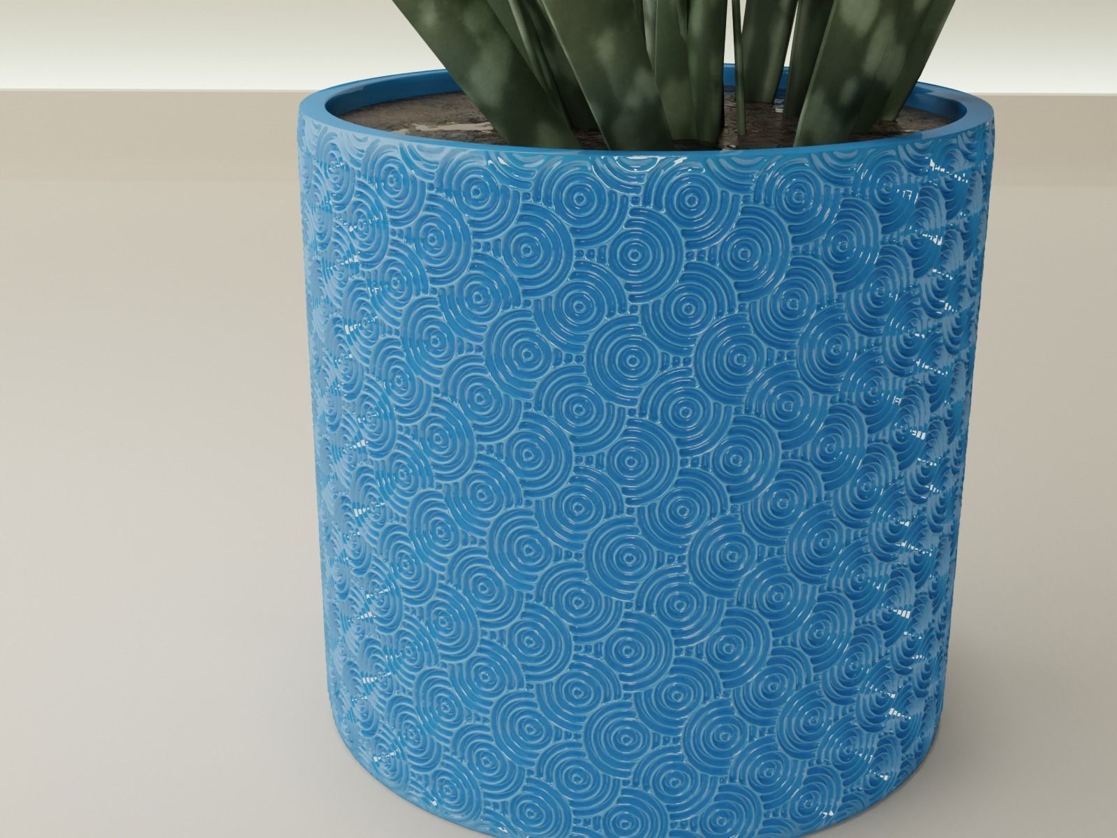 Plant pot 44 3D print model_3