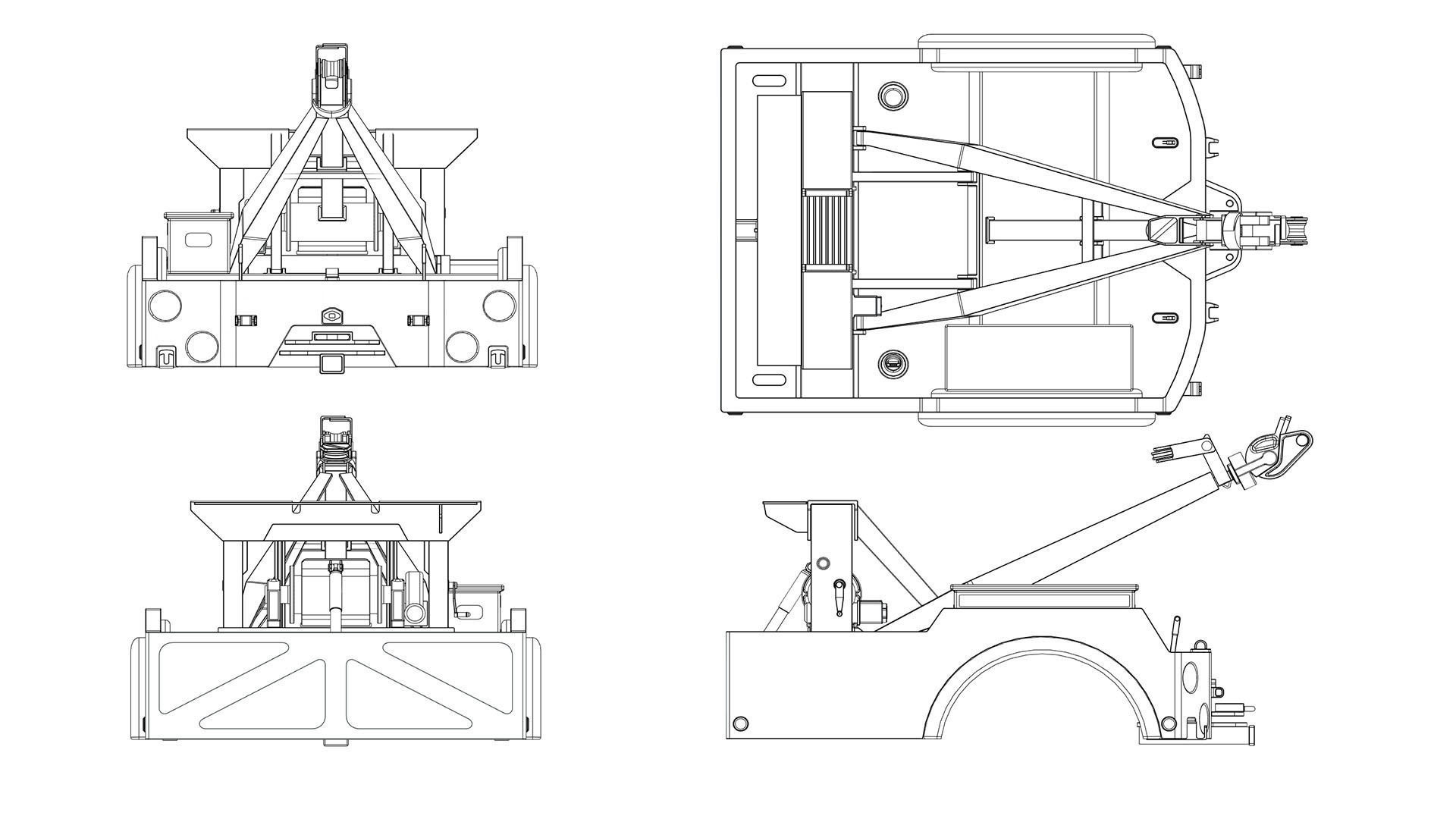 Industrial truck parts  3D Model Collection_6