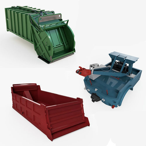 Industrial truck parts  3D Model Collection