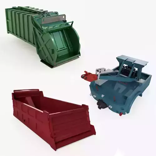 Industrial truck parts  3D Model Collection