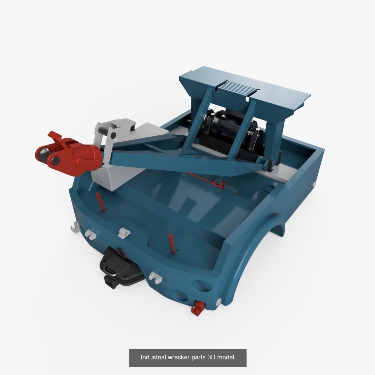 Industrial truck parts  3D Model Collection_3