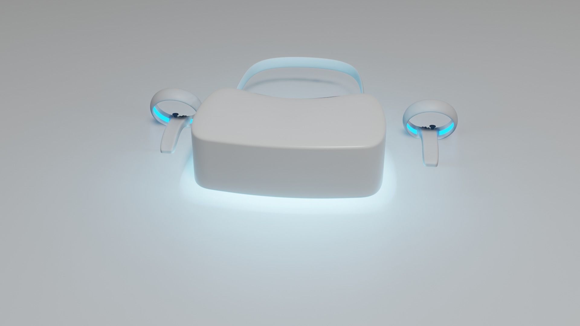 Simple VR headset 3D model_2