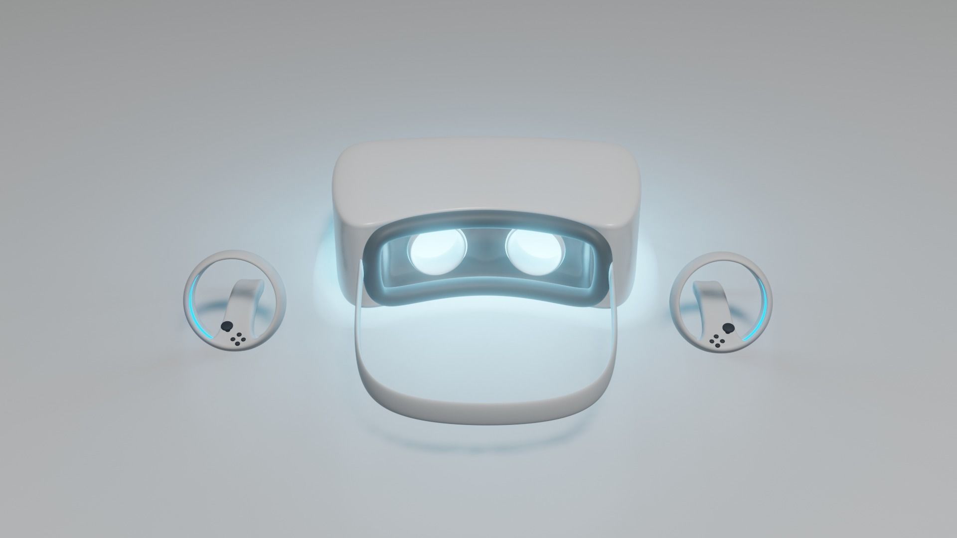 Simple VR headset 3D model_1
