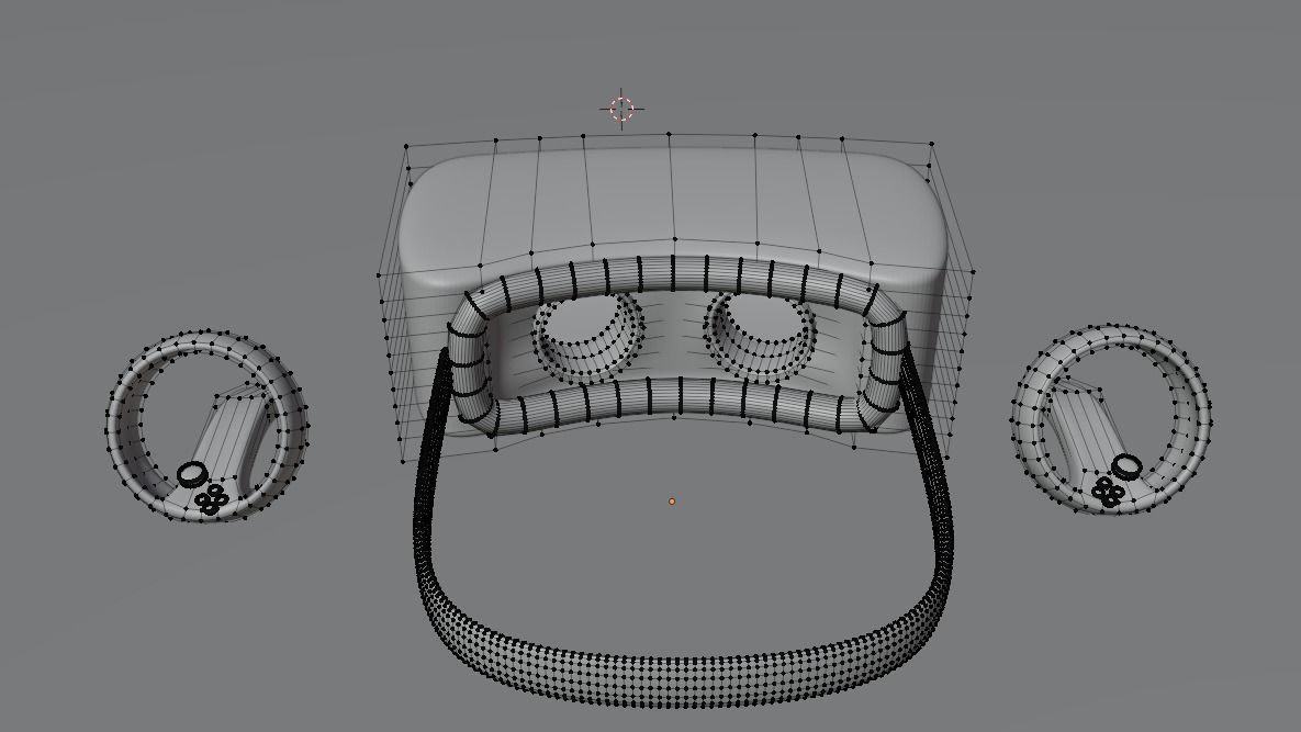 Simple VR headset 3D model_5