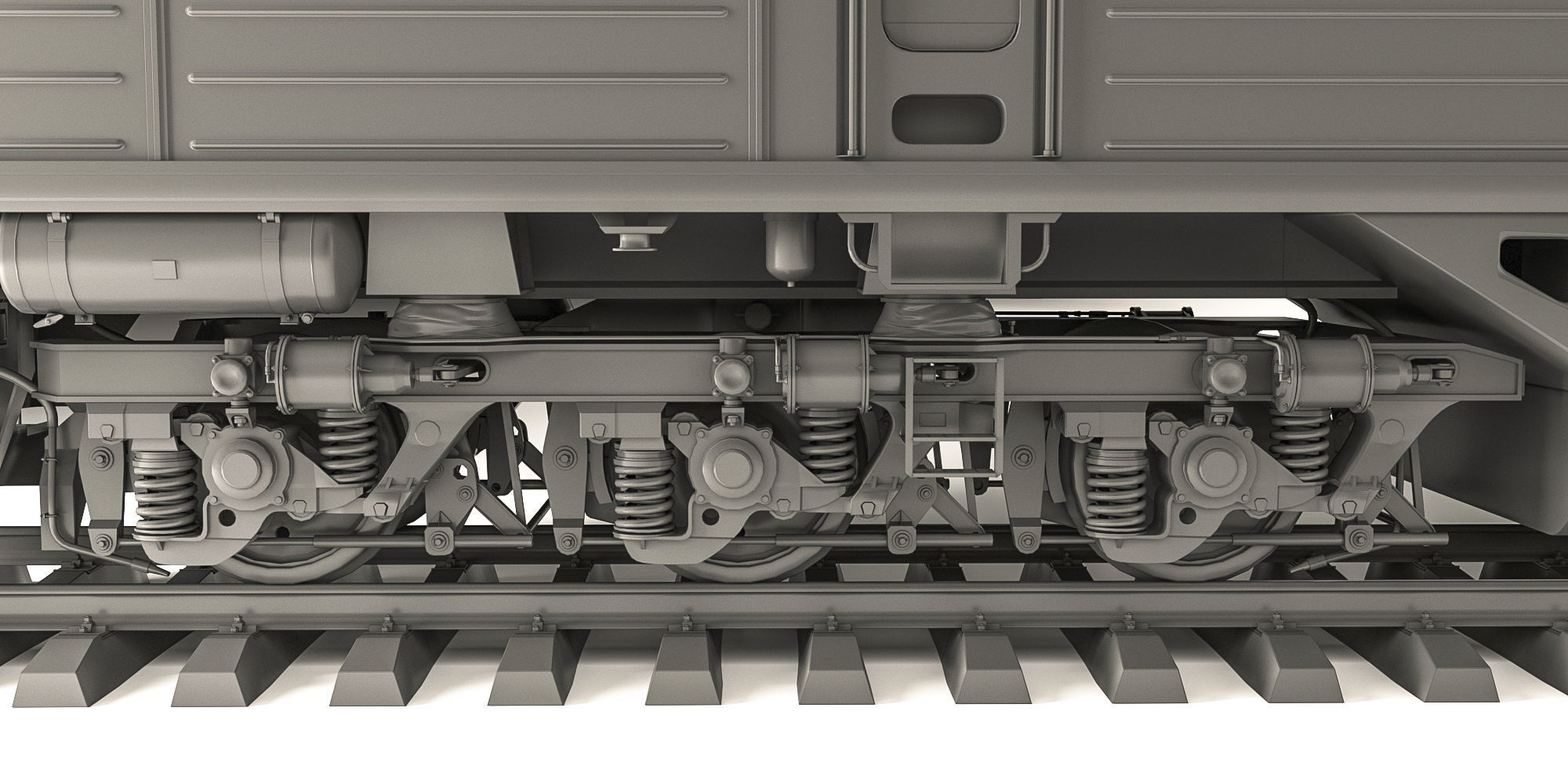 Soviet diesel locomotive 2TE116 3D model_3