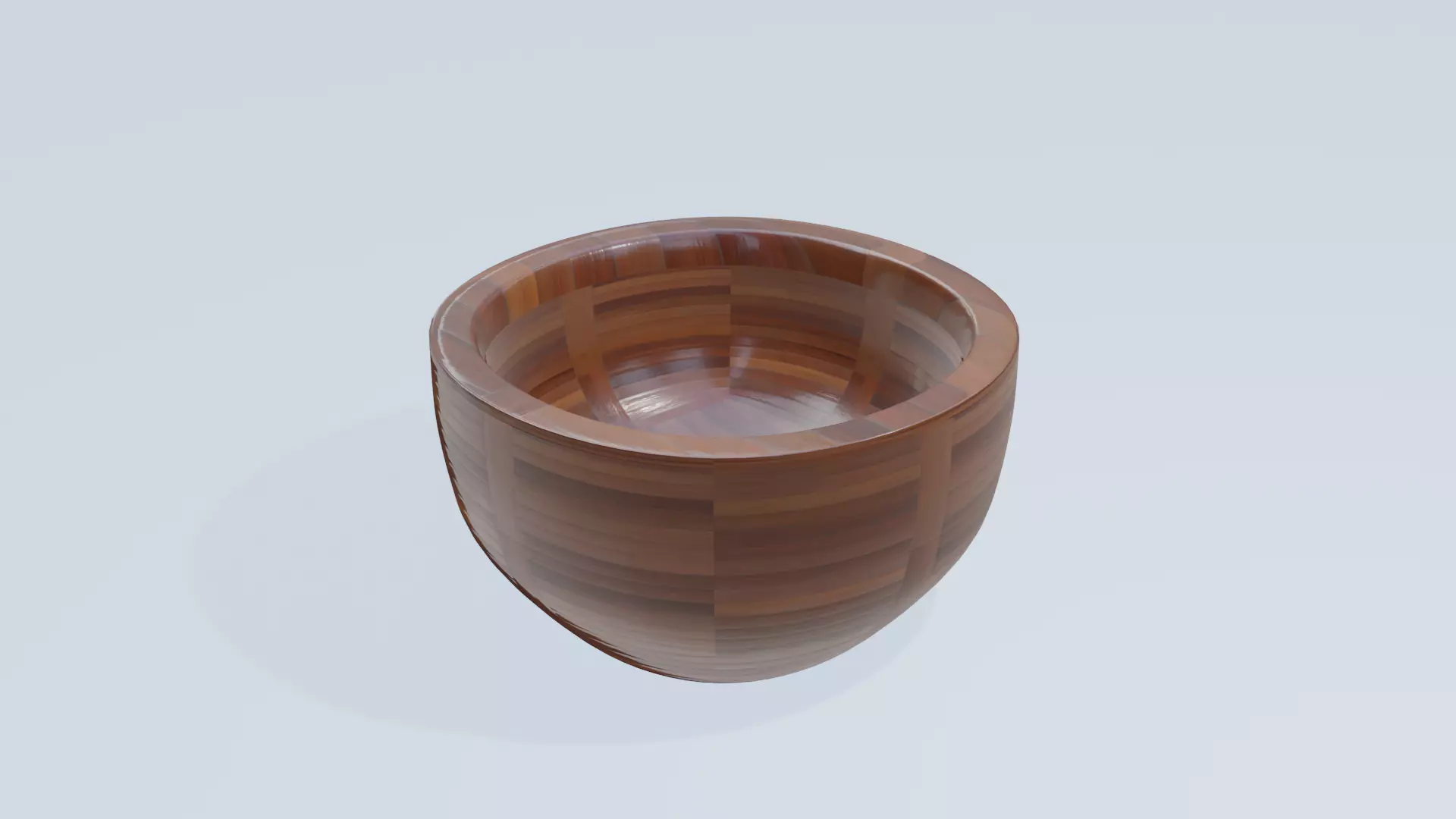 wood bowl Free low-poly 3D model