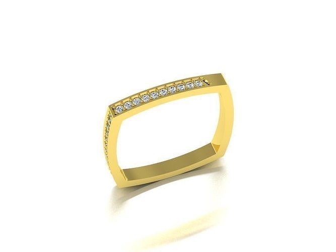 Diamond Jewelry Ring Free 3D print model