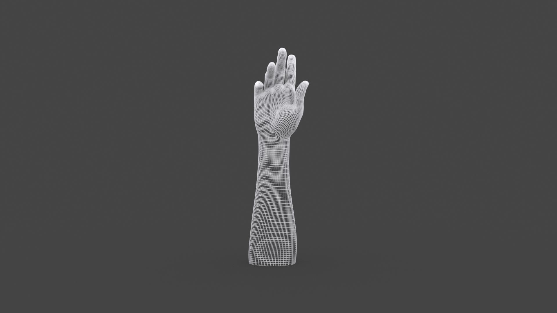 HAND-027 Right Hand 3D model_6