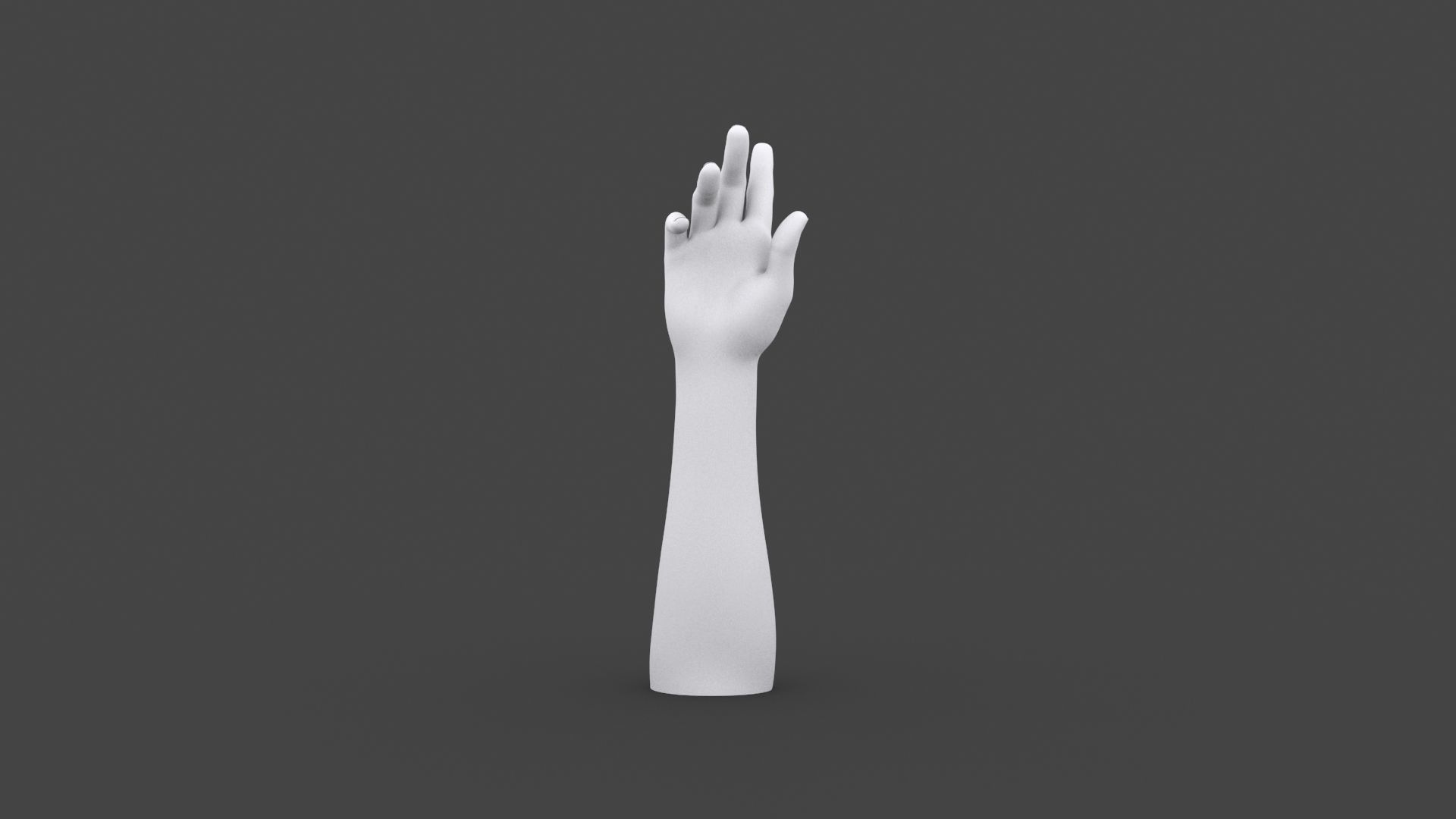 HAND-027 Right Hand 3D model_5