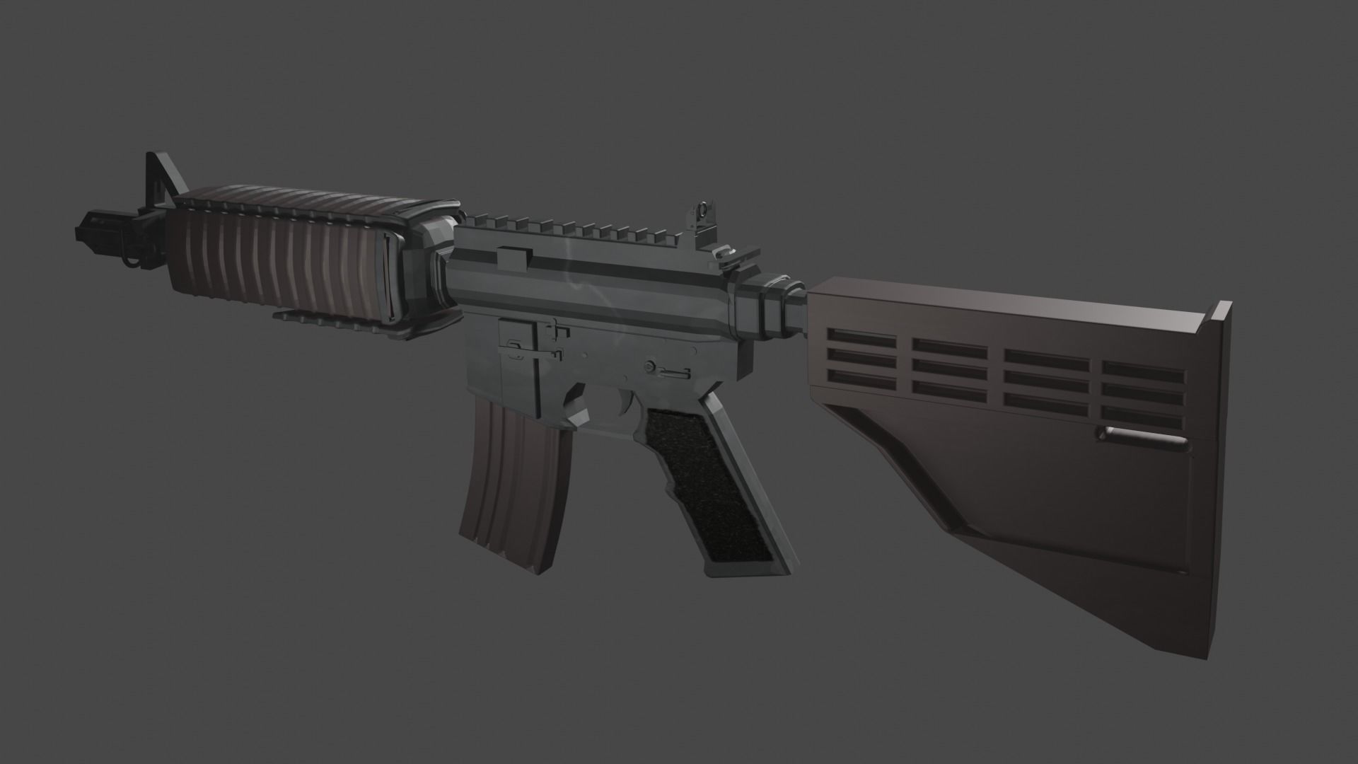 M4A4 Blender Model - R3dster 3D model_6