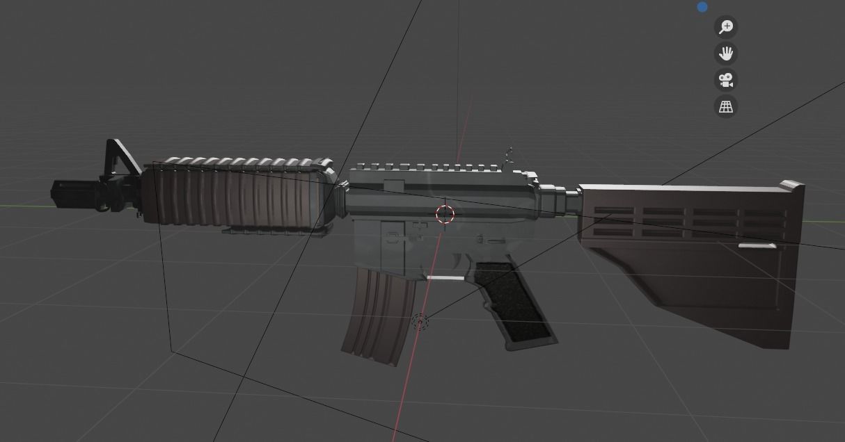 M4A4 Blender Model - R3dster 3D model_8
