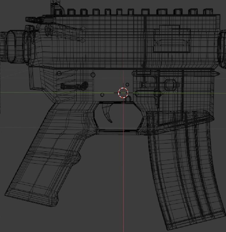M4A4 Blender Model - R3dster 3D model_4