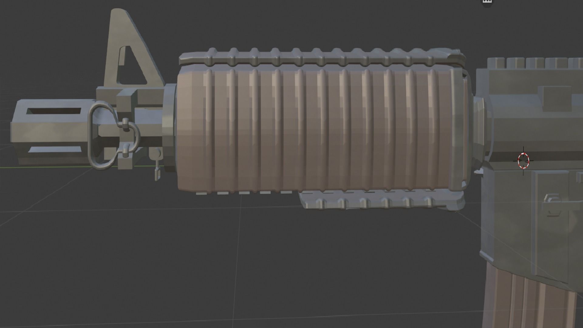 M4A4 Blender Model - R3dster 3D model_11