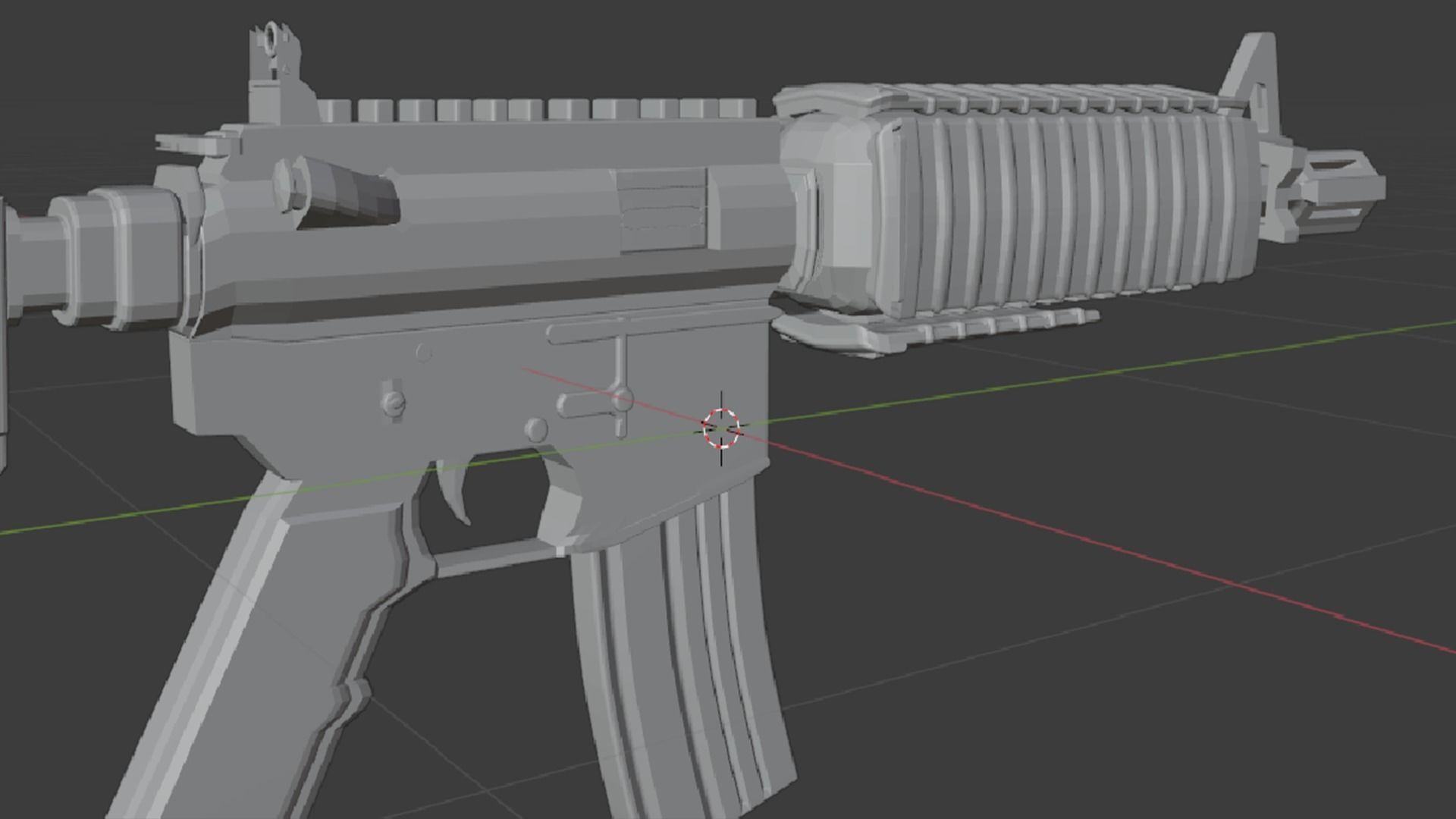 M4A4 Blender Model - R3dster 3D model_10