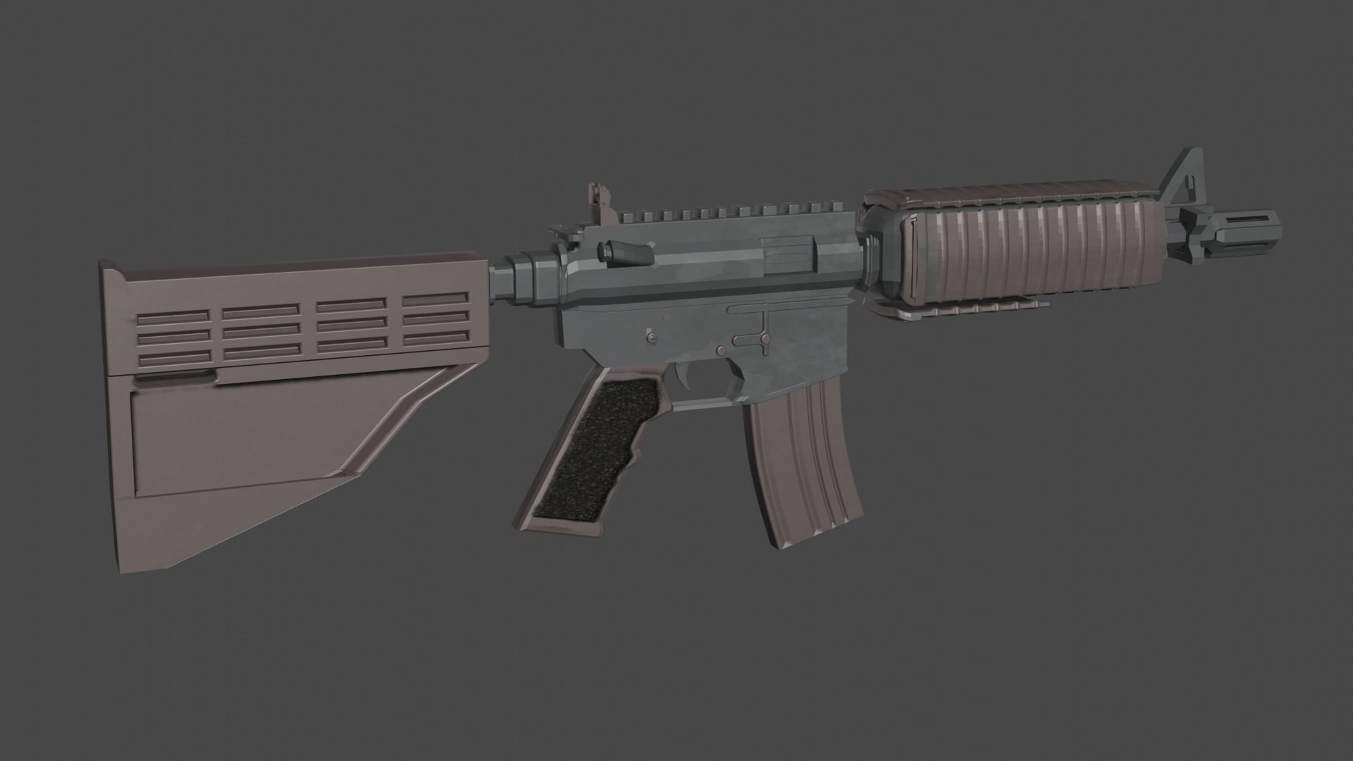 M4A4 Blender Model - R3dster 3D model_1