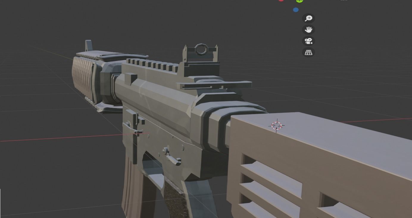 M4A4 Blender Model - R3dster 3D model_12