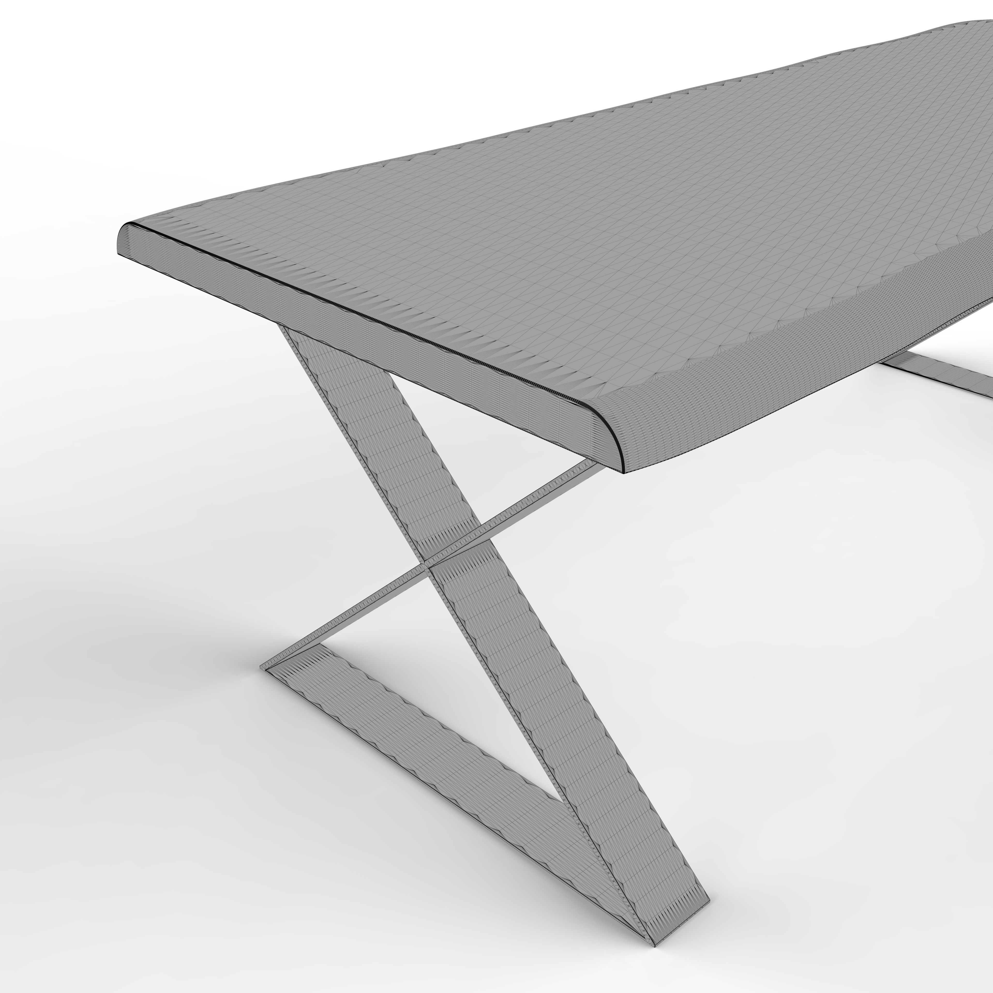 Dining table 3D model_7