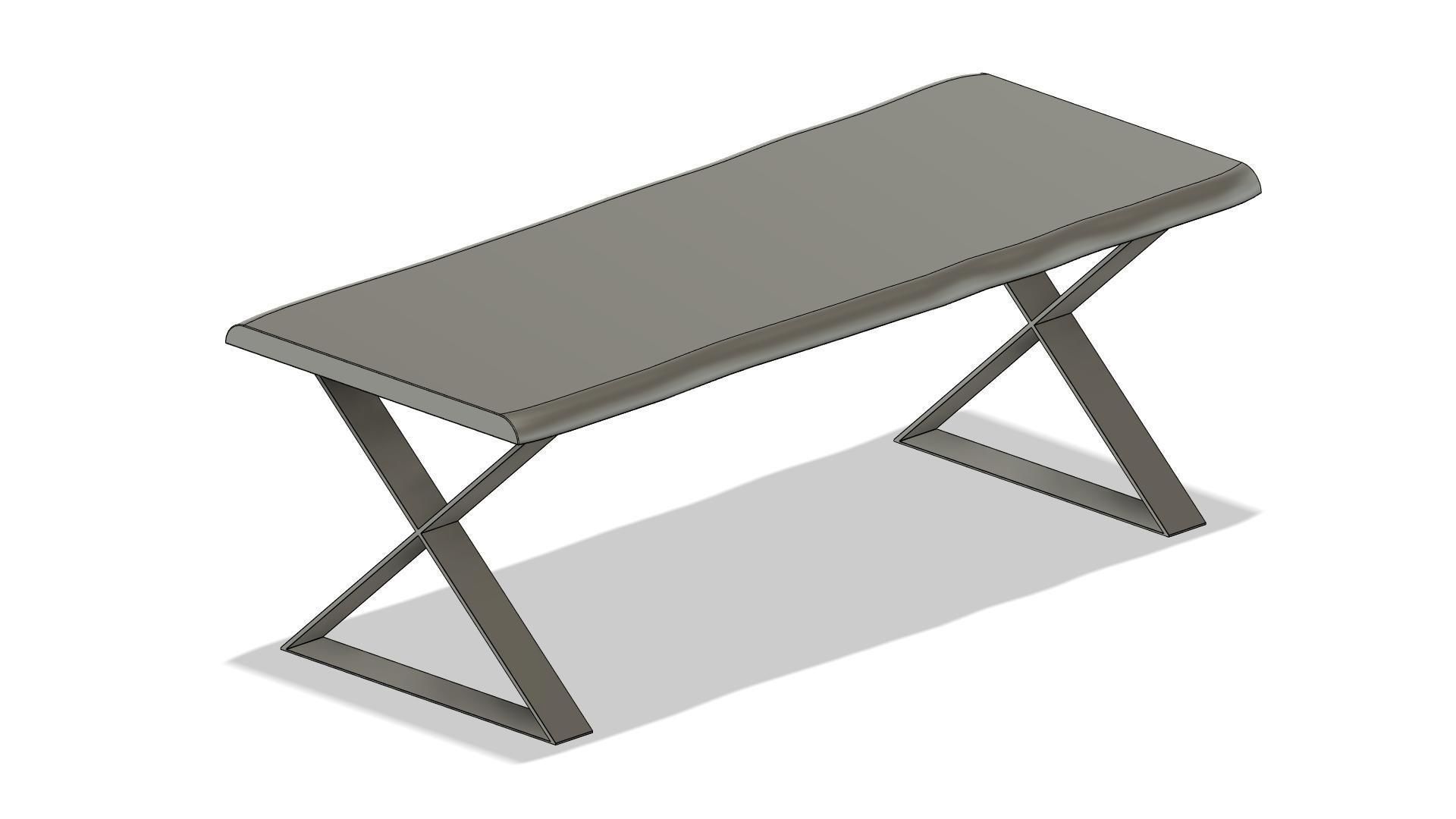 Dining table 3D model_6