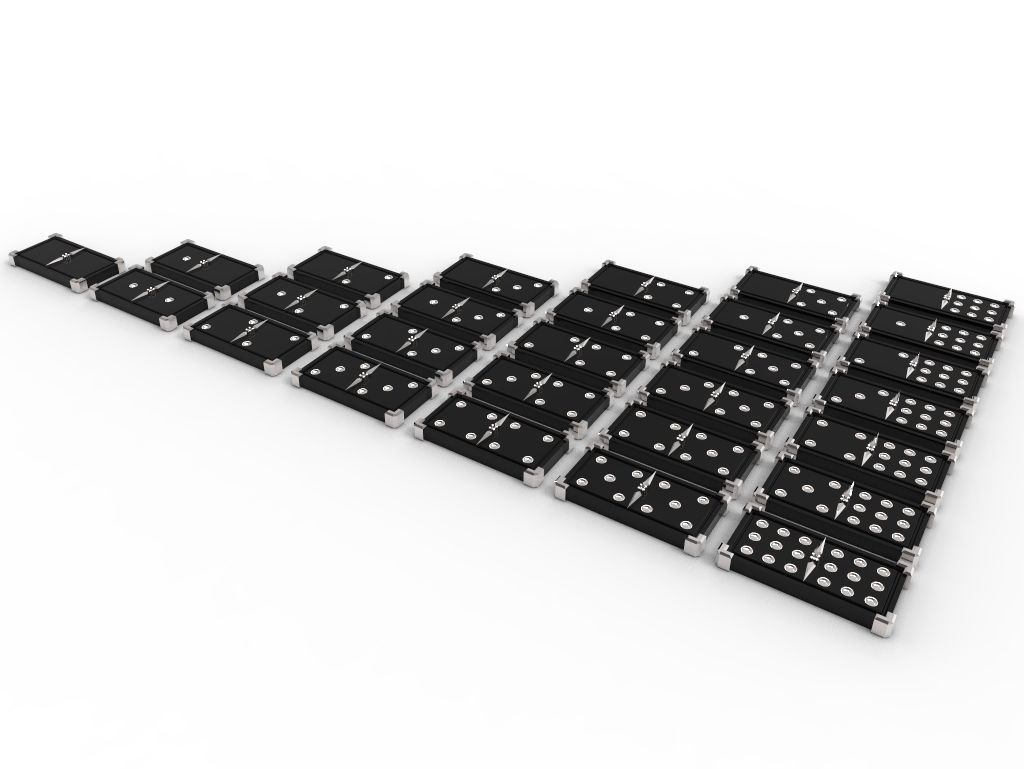 Domino Set door 3D print model_1