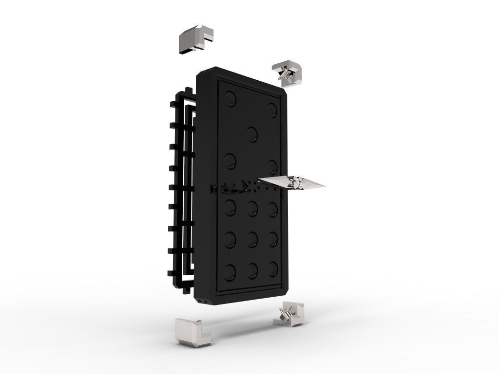 Domino Set door 3D print model_4