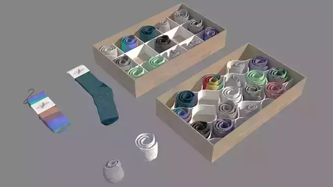 Folded Socks Calcetines Doblados Rack Display