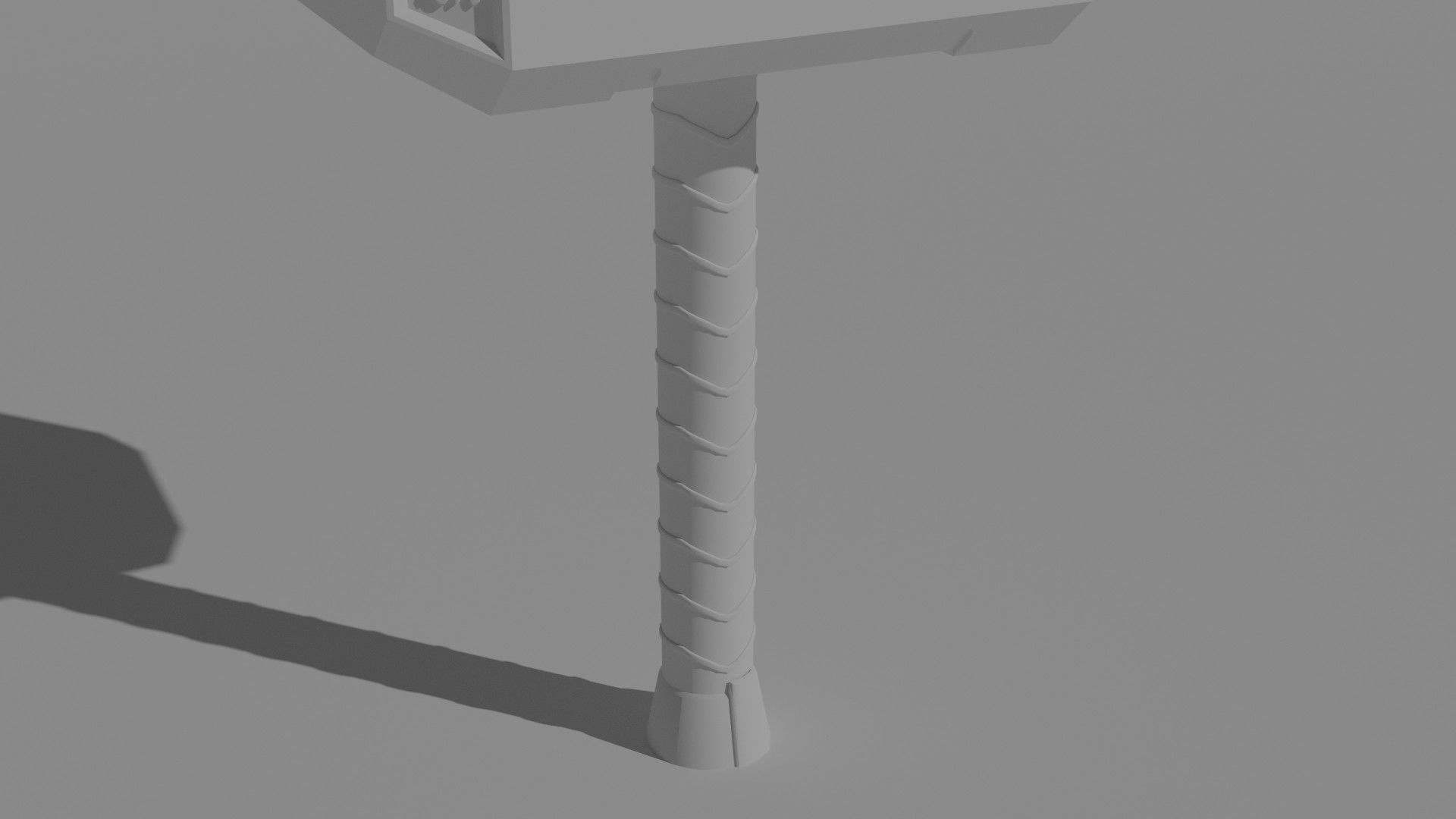 Thor Mijolnir Free low-poly 3D model_8