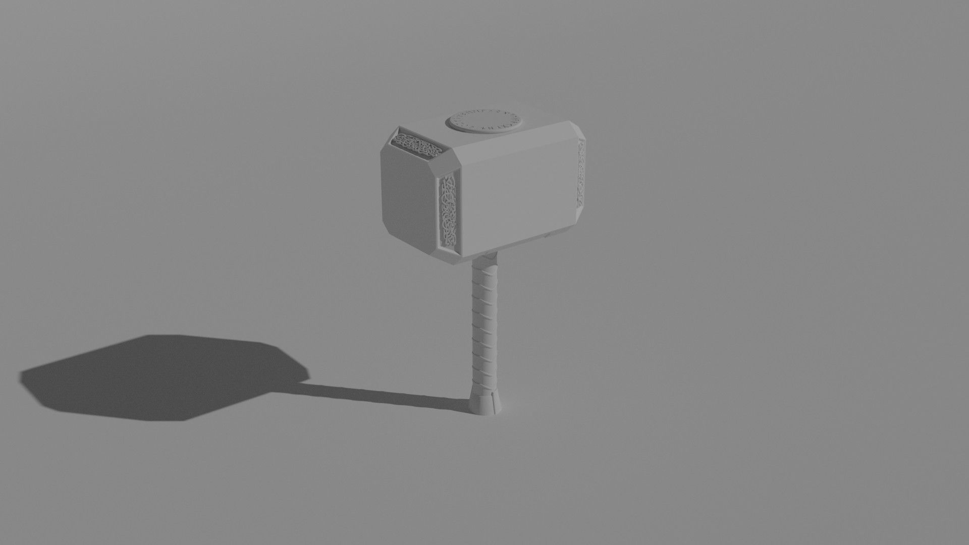 Thor Mijolnir Free low-poly 3D model_5