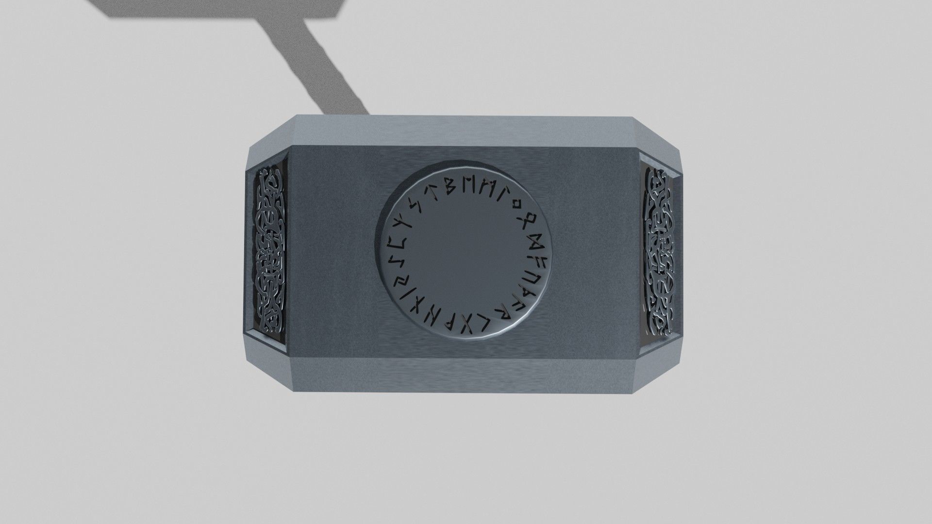 Thor Mijolnir Free low-poly 3D model_1