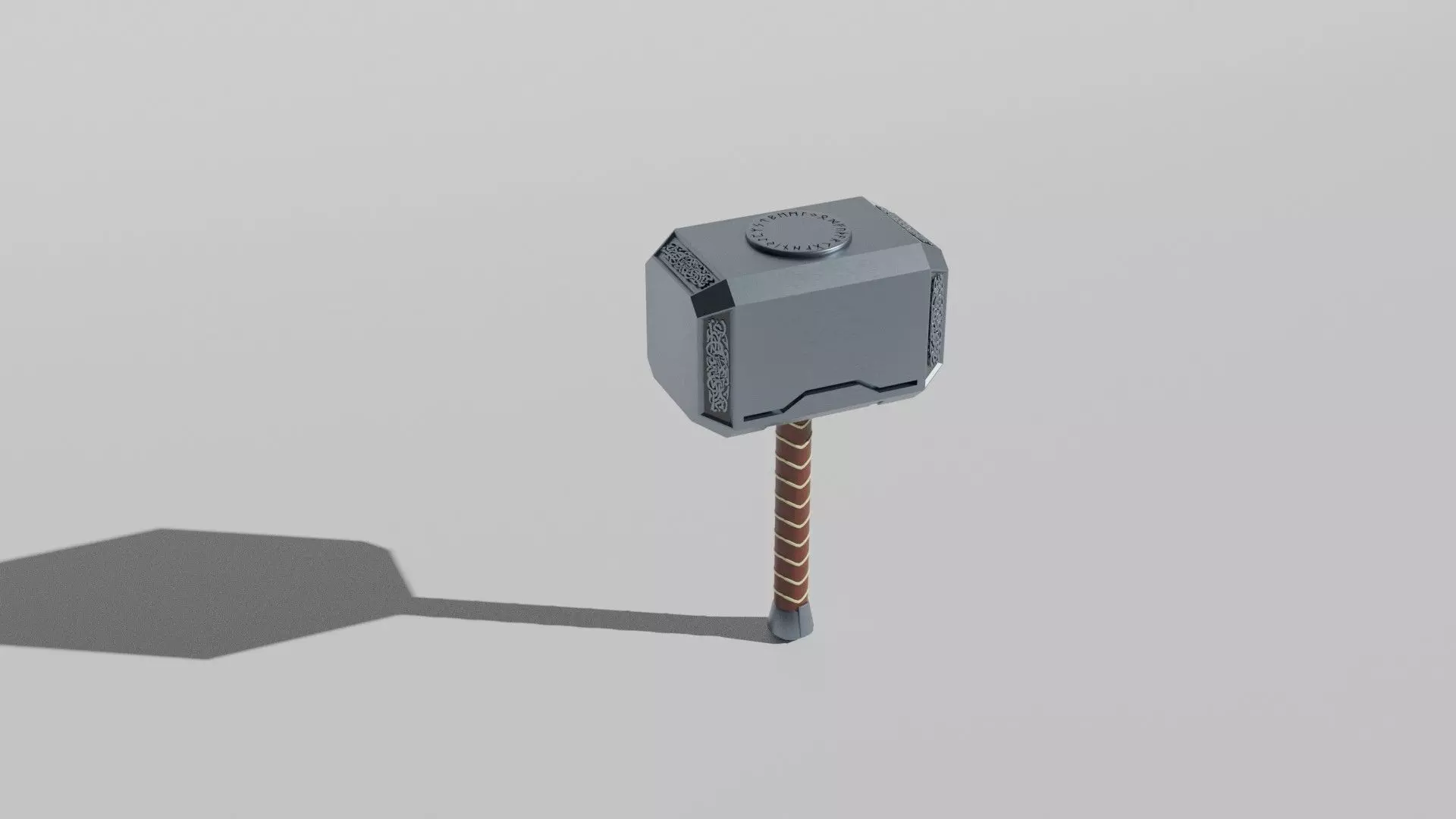 Thor Mijolnir Free low-poly 3D model_0