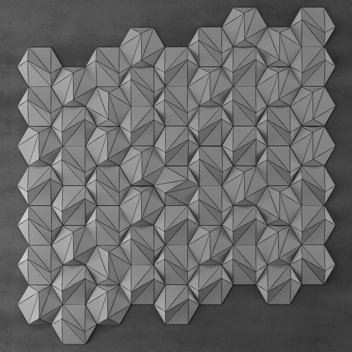 Wall brick 3D model_2